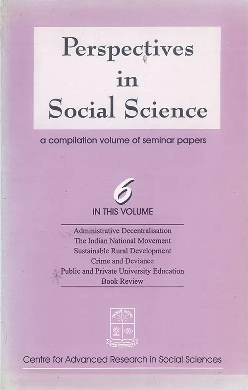 Cover Volume 6 August 1999